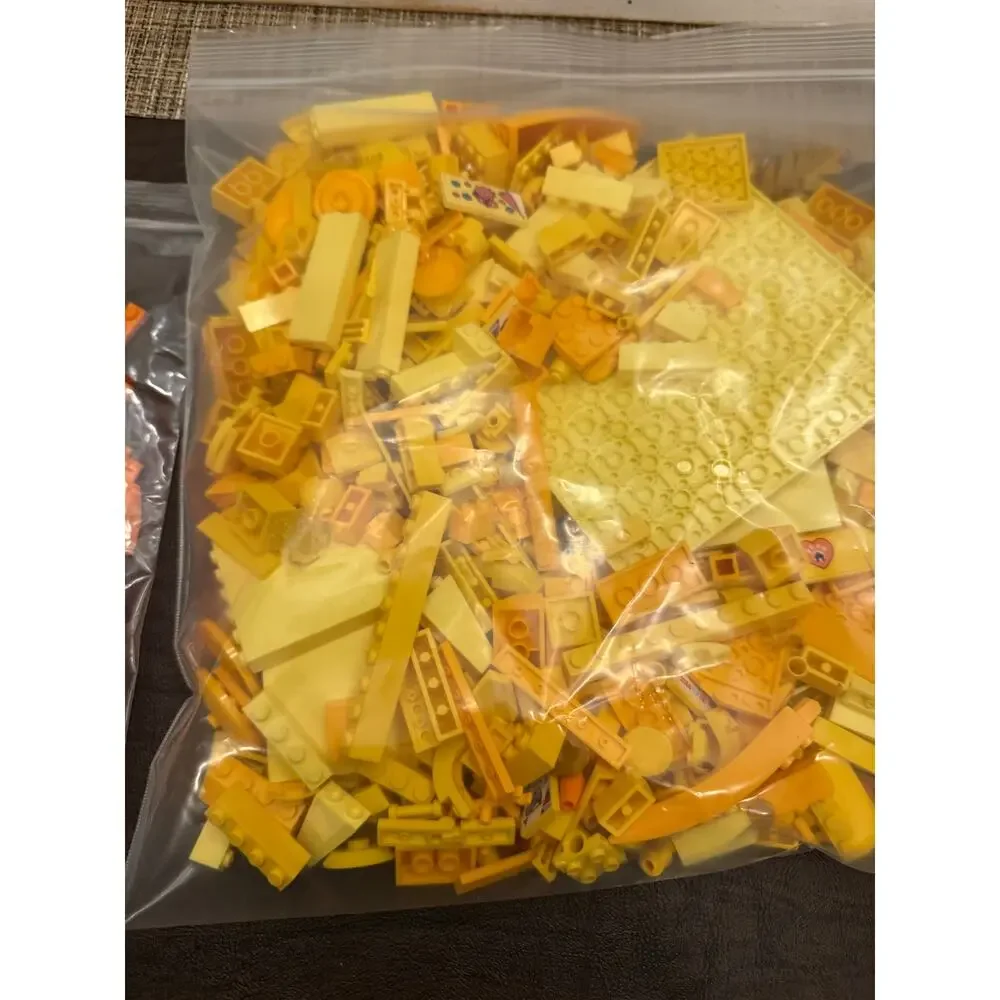 2.7 lbs of Red\Orange\Yellow Lego Bricks. 100% Authentic Parts And pieces!